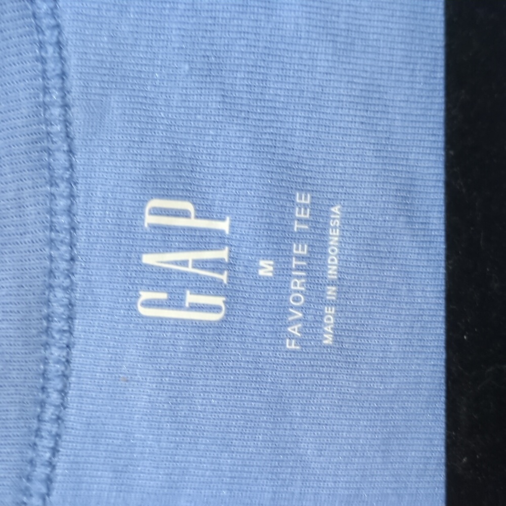GAP Women Blue Long Sleeve Tee T Shirt Top Medium NWT - Picture 2 of 6
